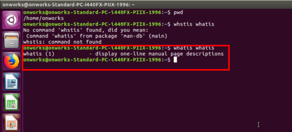 Linux command: whatis