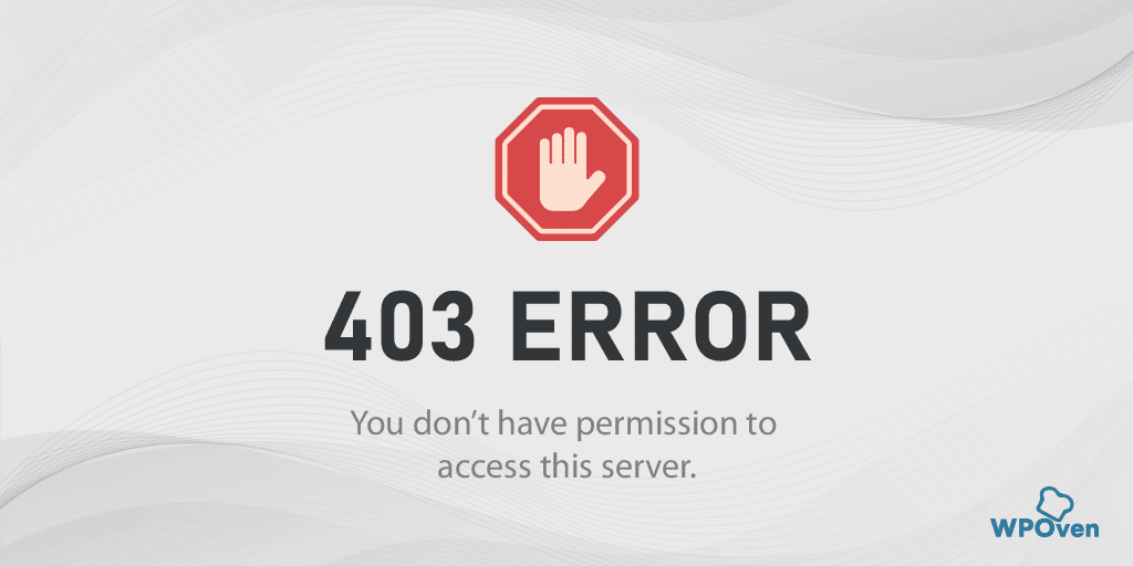 403 Forbidden error