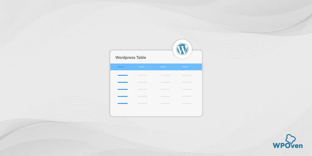 Best WordPress Table Plugins