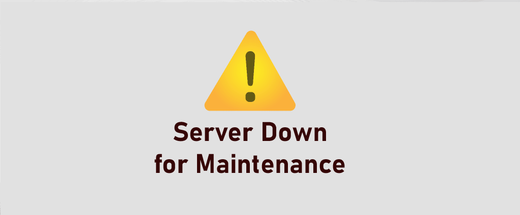 server down for maintenance