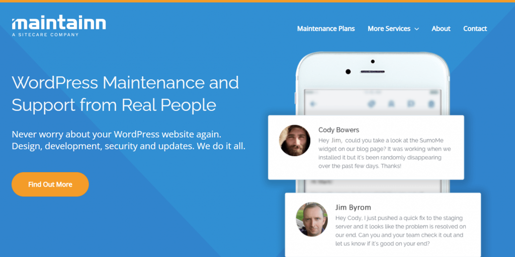 Maintainn WordPress maintenance service provider