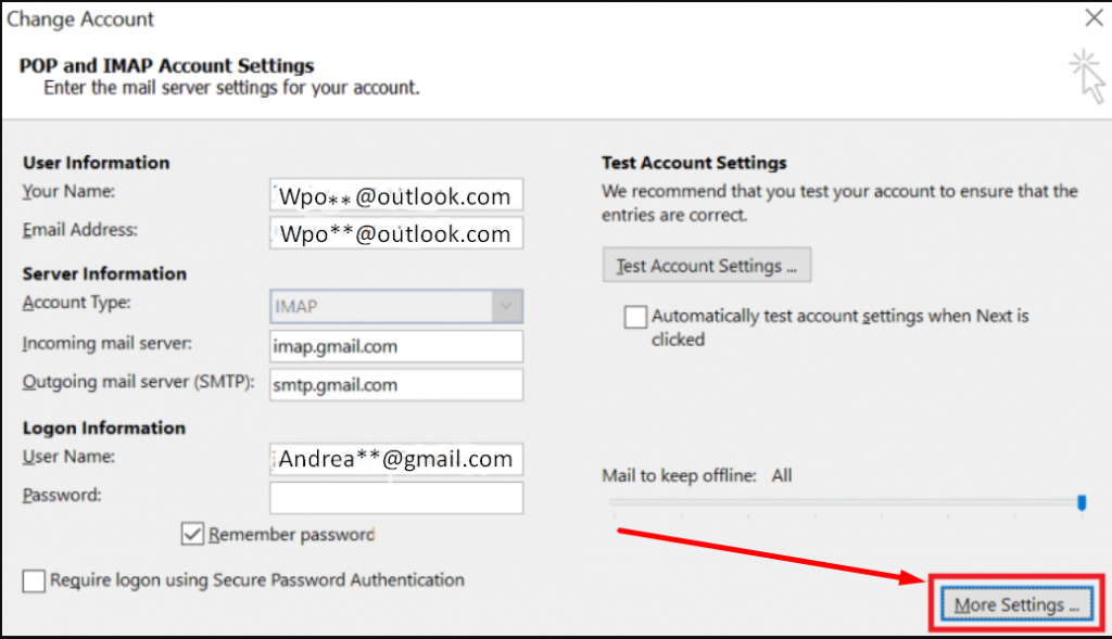 Screenshot 23 2 How to Configure Right Outlook SMTP Settings to Send Emails?