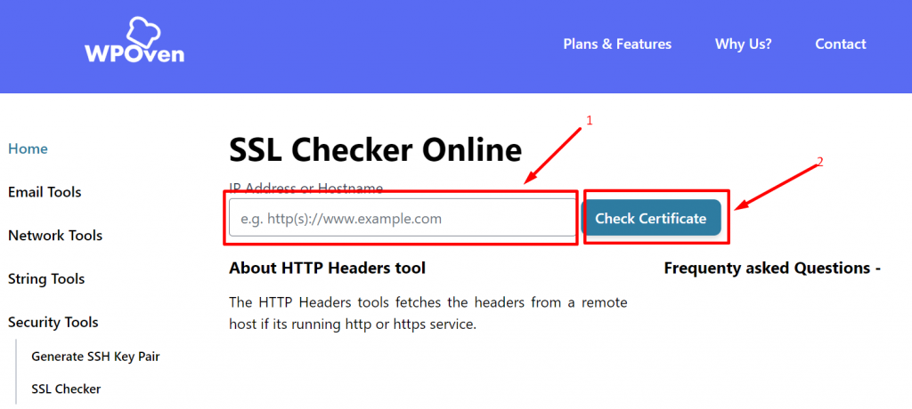 Free online SSL checker tool