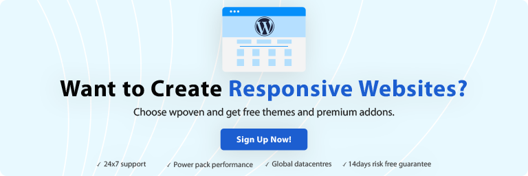 Choose WPOven and get free themes and premium addons.