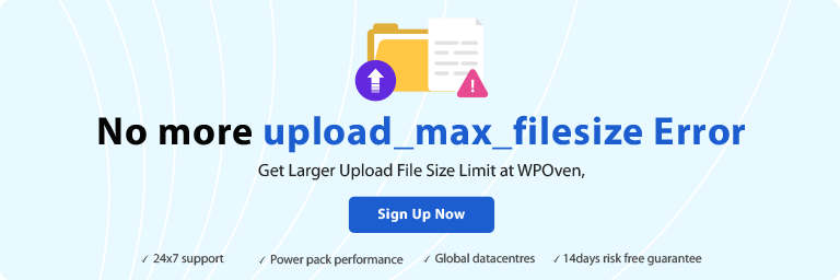 No more upload_max_filesize error