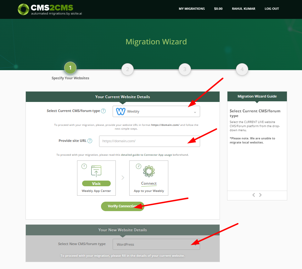 CMS 2 CMS migration