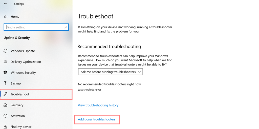 Windows Internet Connection Troubleshooter