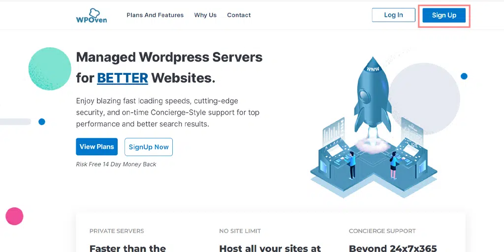 wpoven managed WordPress hosting