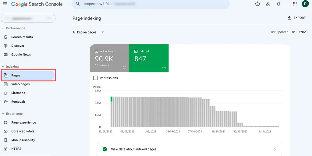 Google search console HTTP errors