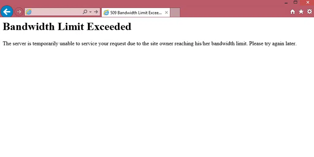 How To Fix the 509 Bandwidth Limit Exceeded Error