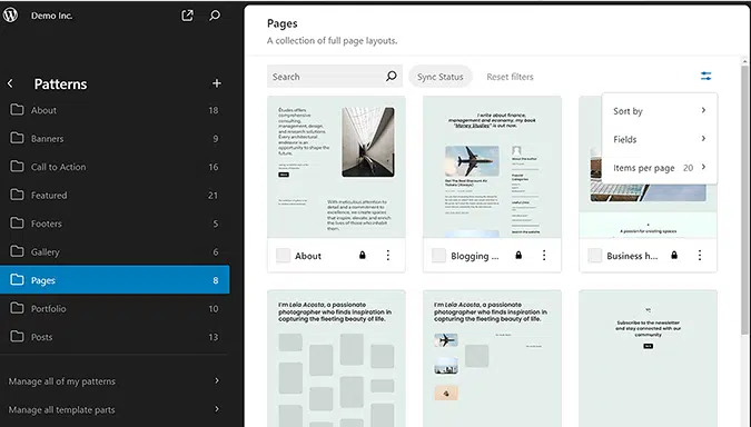 Dataset Views with Filter in WordPress 6.5