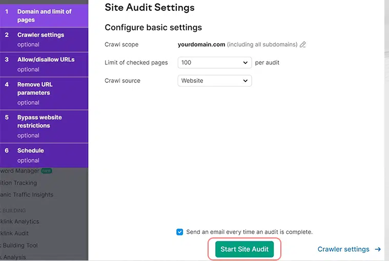 Largest Contentful Paint (LCP): A Guide to Web Performance 10 Semrush Site Audit Settings