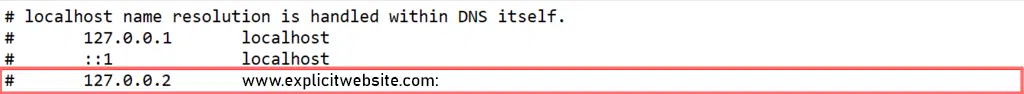 Editing hosts file