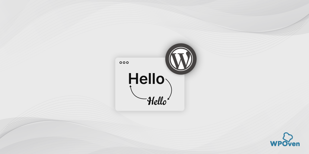 Change Fonts in WordPress