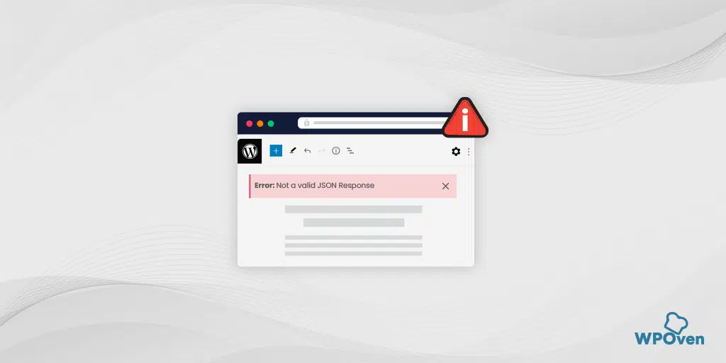 Invalid JSON Response error
