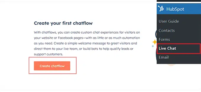 How to Add A Chatbot to A WordPress Website (Free) 6 Start Building Your Chatbot using Hubspot CRM