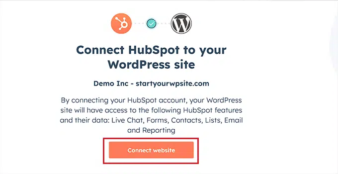 How to Add A Chatbot to A WordPress Website (Free) 5 Connect HubSpot to Your Website