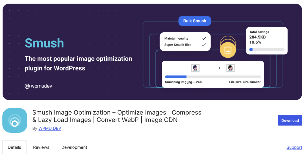 6 Plugin Tối ưu hóa Mã tốt nhất cho Website WordPress của Bạn 7 Plugin tối ưu hóa hình ảnh Smush
